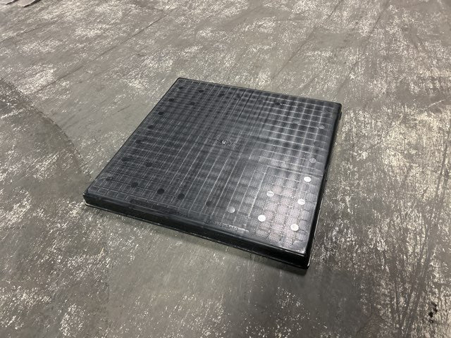 30x30x2 Inch Black Plastic Equipment Pad