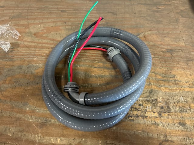3/4" X 6' Non-Metallic Electrical Whip, #8 Wire