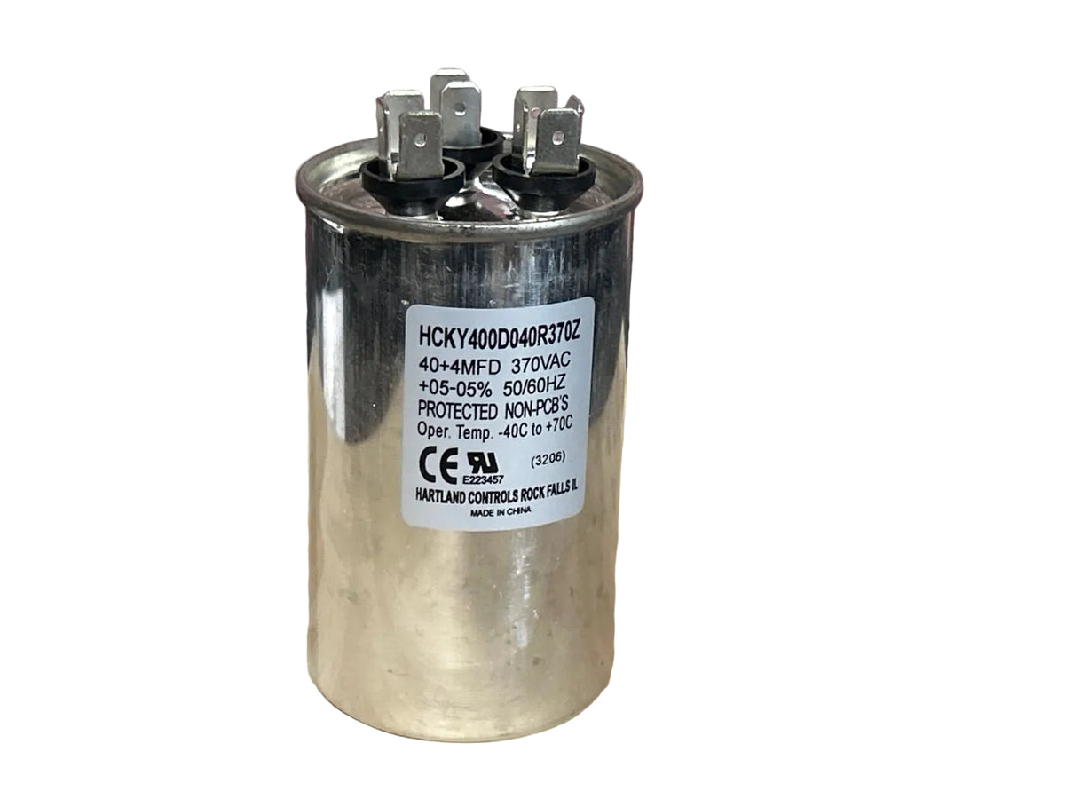 370 Vac, 40+4MFD 50/60 Hz, Round Capacitor