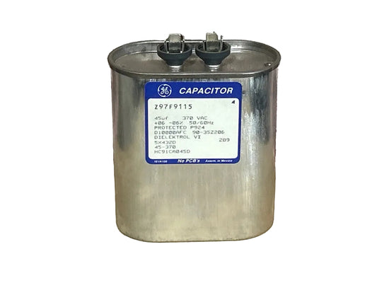 370 Vac, 45MFD 50/60 Hz, Oval Capacitor