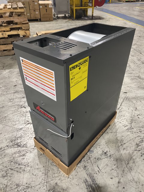 40,000 BTU Low NOx Two-Stage Downflow/Horizontal ECM Multi Speed Gas Furnace 80% 115/60/1 CFM: 1200