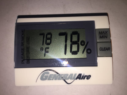 Medidor digital de temperatura y humedad para interiores