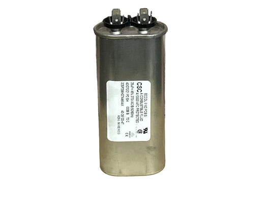 370 Vac, 25MFD 50/60 Hz, Oval Capacitor