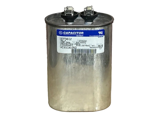 370 Vac, 35MFD 50/60 Hz, Oval Capacitor