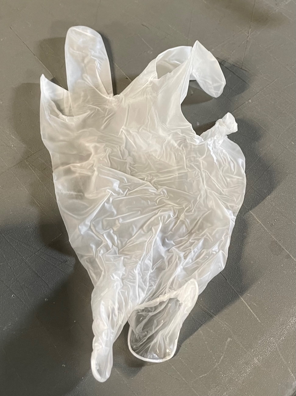 Guantes de vinilo industriales sin polvo, transparentes, tamaño mediano, 100 por caja