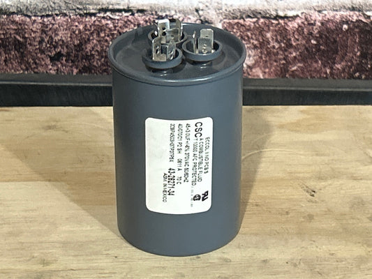 370 Vac, 40+3MFD 50/60 Hz, Round Capacitor