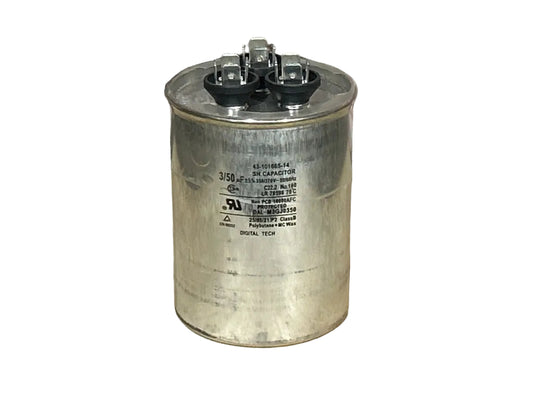 370 Vac, 50+3MFD 50/60 Hz, Round Capacitor