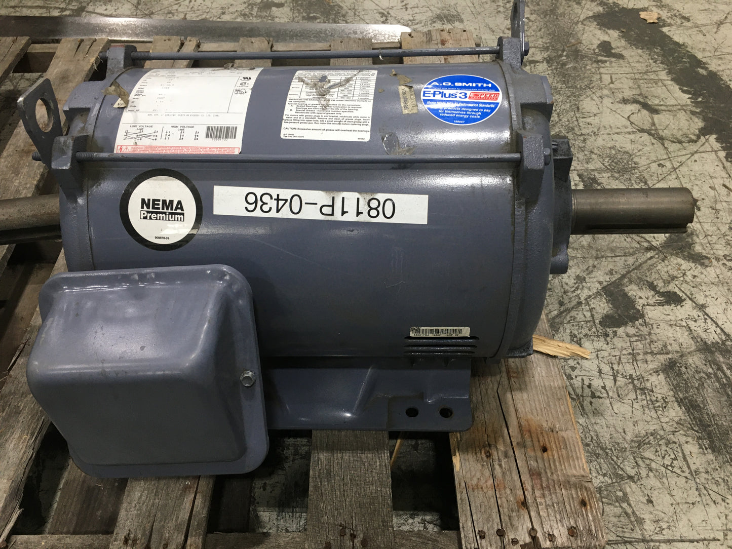 25 HP E-Plus 3" AC Motor 230-460/60/3 1765 RPM 3 Speed"