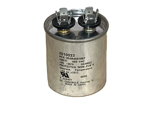 400 Vac, 5MFD 50/60 Hz, Round Capacitor