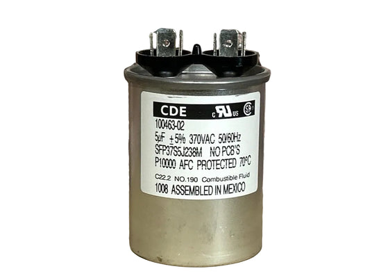 370 Vac, 5MFD 50/60 Hz, Round Capacitor
