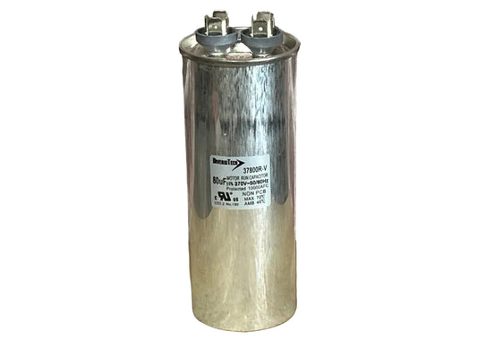 370 Vac, 80MFD 50/60 Hz, Round Capacitor