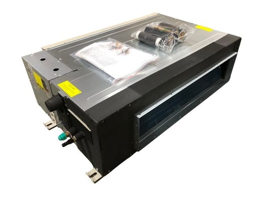 Unidad de bomba de calor para interiores con conducto estático de tamaño mediano de 12 000 Btu, SEER 13, 208-230/60/1, R-410A