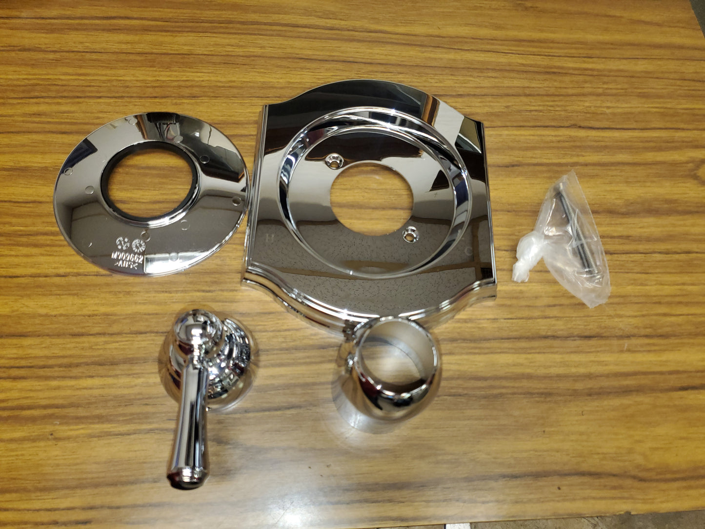 Kit de ajuste de válvula cromada de equilibrio de presión Portsmouth, sin válvula