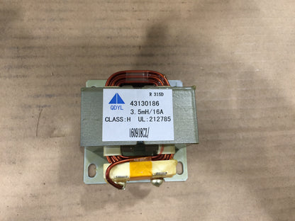 Transformador; Inductor de ferrita clase H, 3,5 Mh/16 A