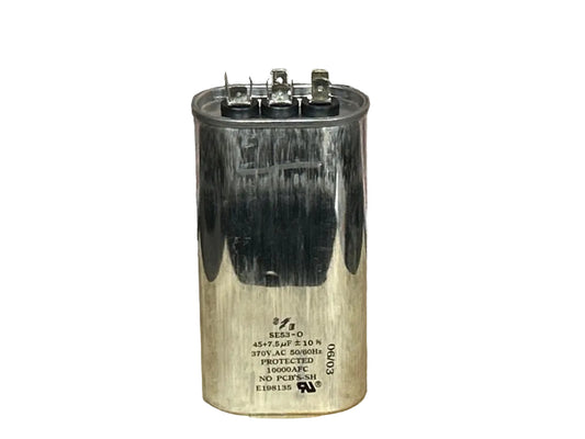 370 Vac, 45+7.5MFD 50/60 Hz, Oval Capacitor