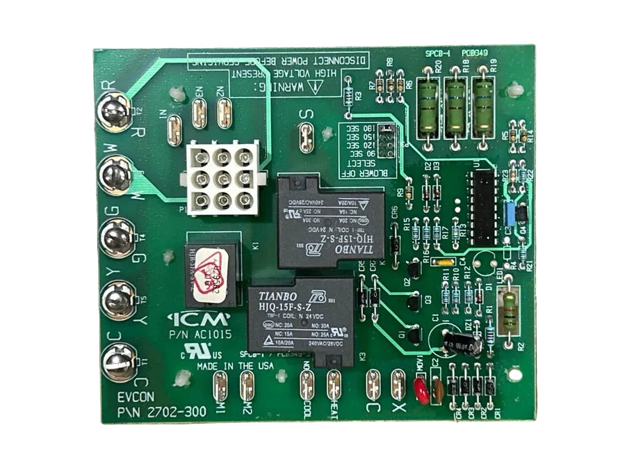 18-30V, 20 Amp NO/10 Amp NC at 240 VAC, Fan Blower Control