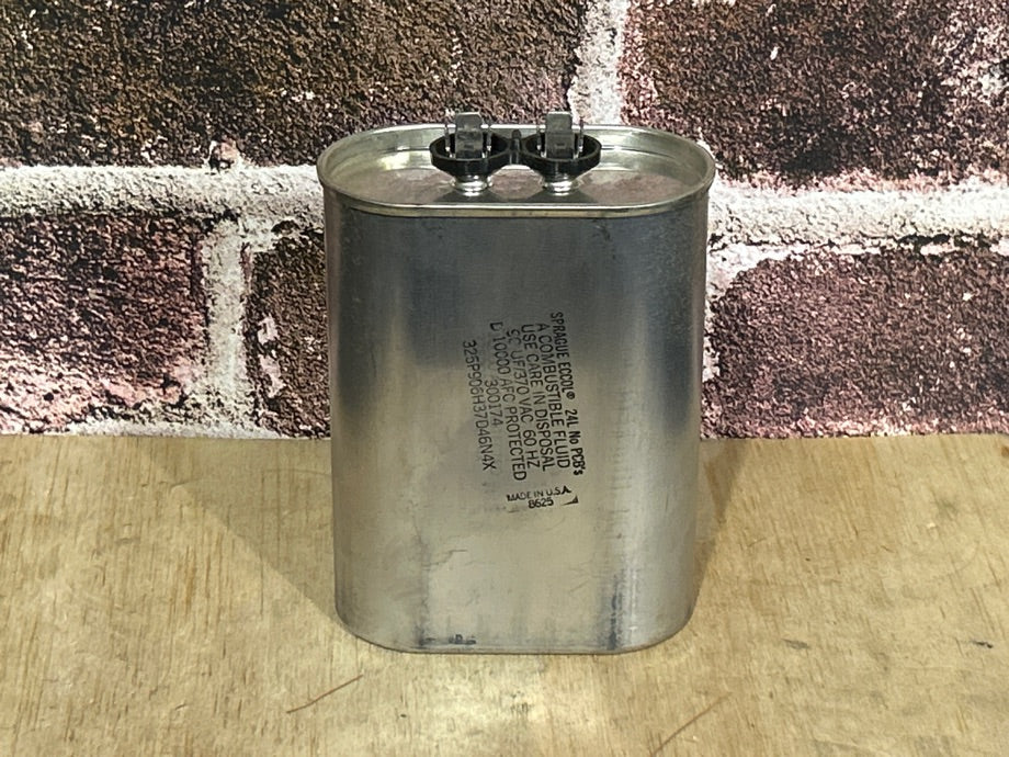 370 Vac, 90MFD 50/60 Hz, Oval Capacitor