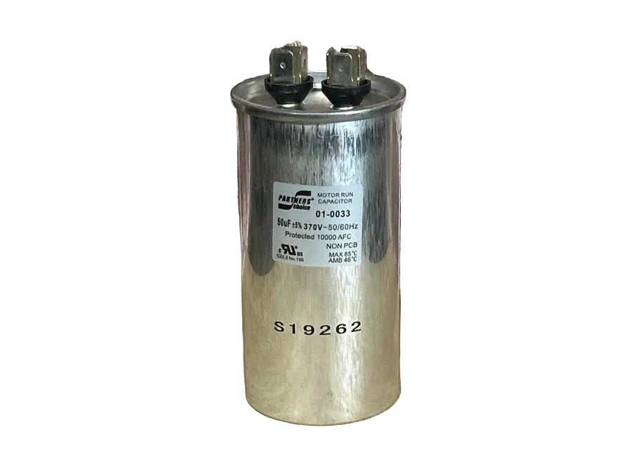 370 Vac, 50MFD 50/60 Hz, Round Capacitor