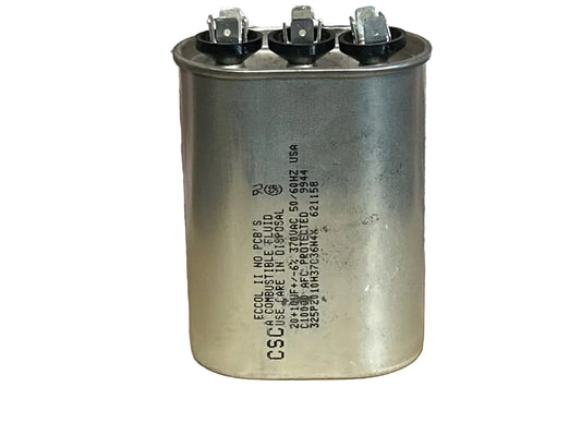 370 Vac, 20+10MFD 50/60 Hz, Oval Capacitor