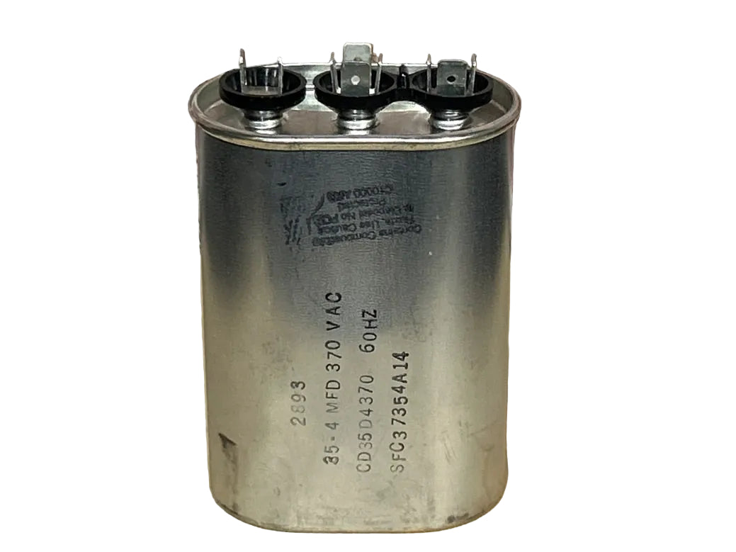 370 Vac, 35+4MFD 50/60 Hz, Oval Capacitor