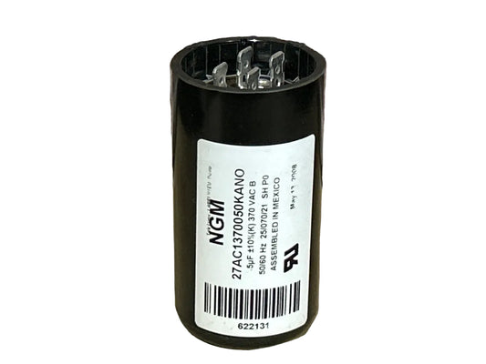 5UF  x 370VAC Round Run Capacitor 4 -Terminals