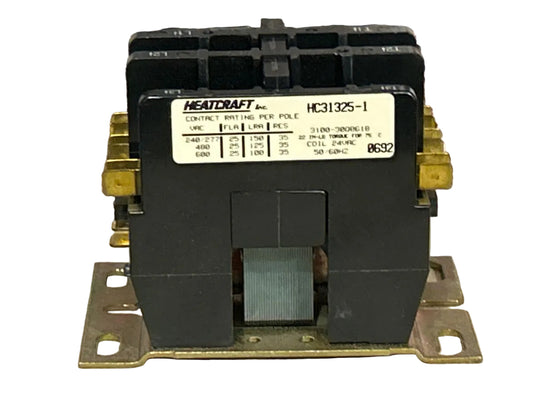 24 V, 50/60 Hz, 25 Amps 3 Pole Contactor