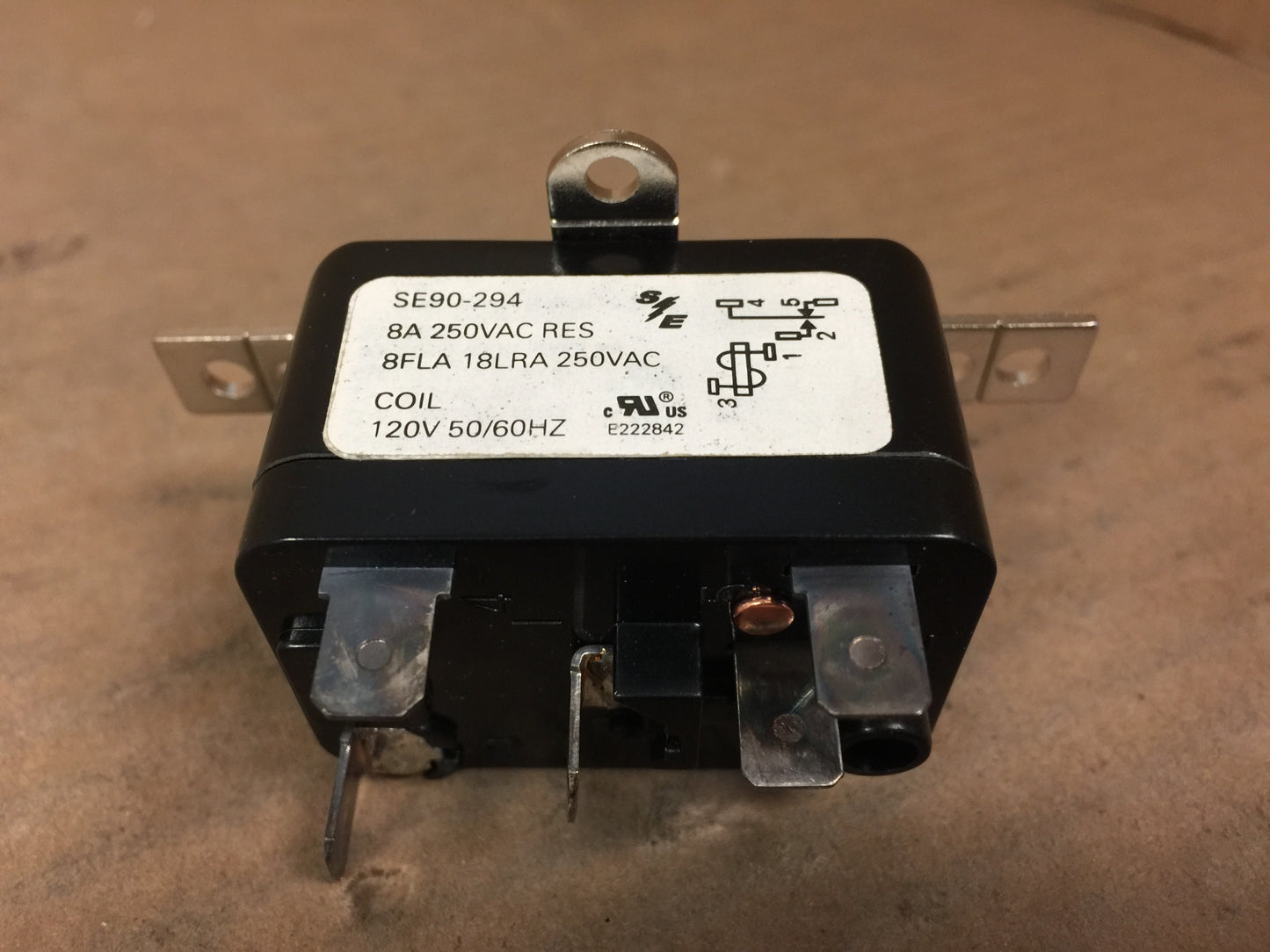 Fan Relay; 120V, 50/60Hz, 8 Amp, 18 Lra, SPDT