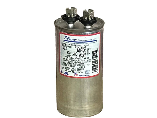 370 Vac, 45MFD 50/60 Hz, Round Capacitor