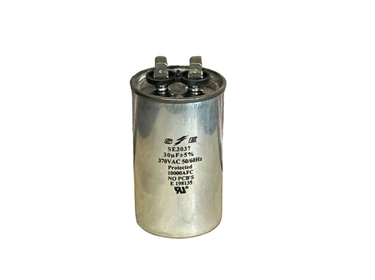 370 Vac, 30MFD 50/60 Hz, Round Capacitor