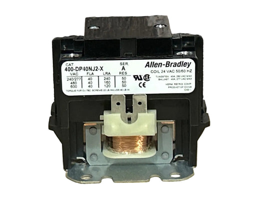 24 V, 50/60 Hz, 30 Amps 2 Pole Contactor
