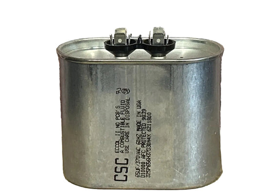 370 Vac, 65MFD 50/60 Hz, Oval Capacitor