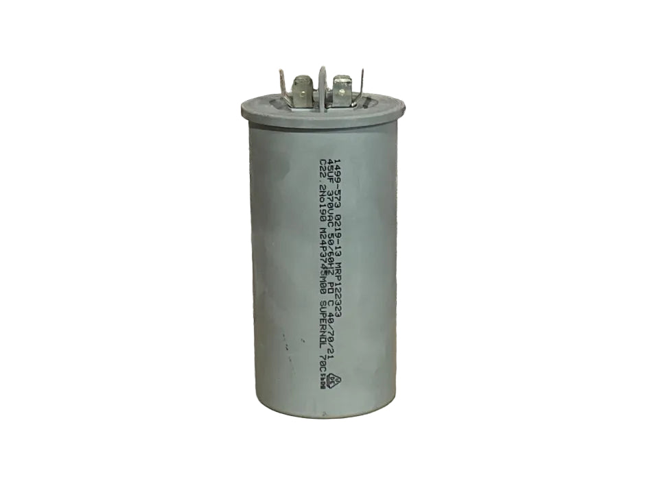 370 Vac, 45MFD 50/60 Hz, Round Capacitor
