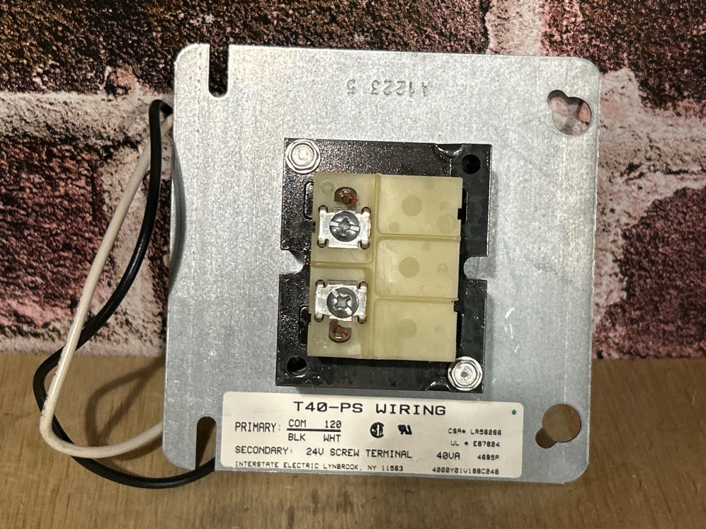 120/24 V, 50/60 Hz, 40VA Transformer