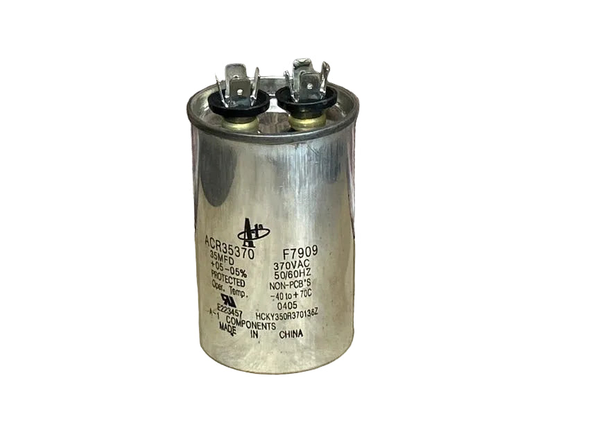 370 Vac, 35MFD 50/60 Hz, Round Capacitor