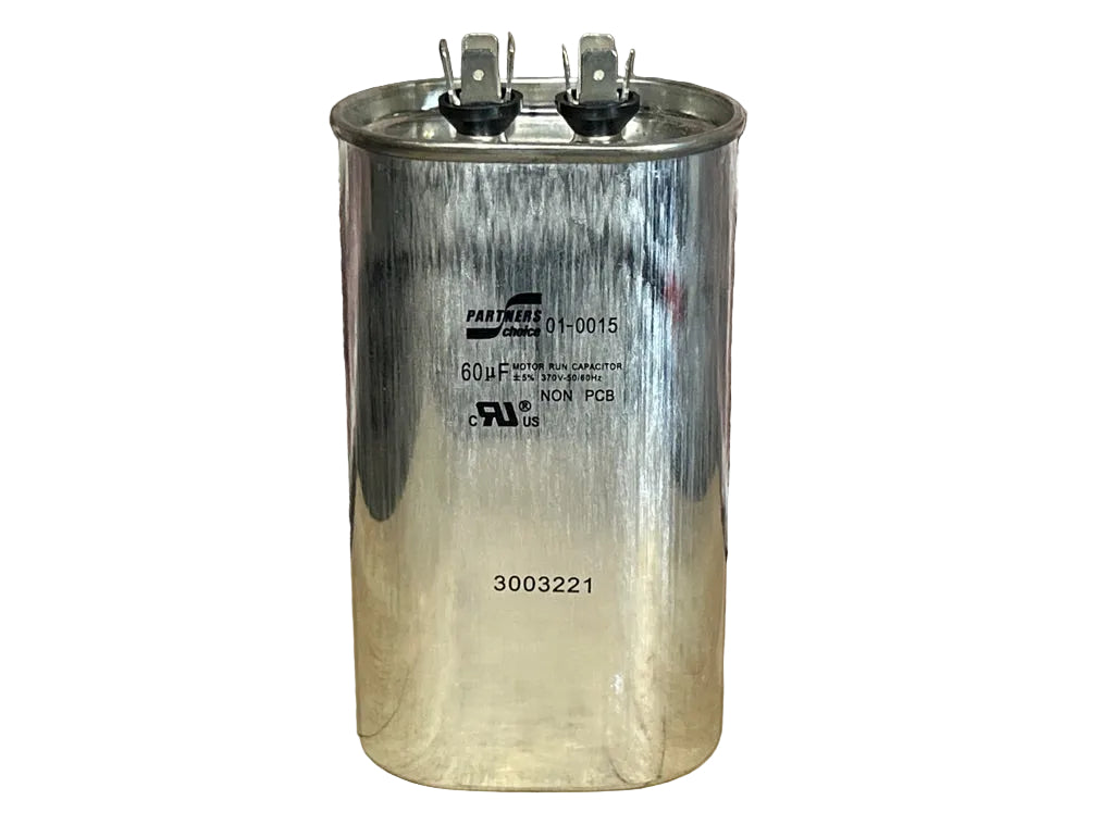 370 Vac, 60MFD 50/60 Hz, Oval Capacitor