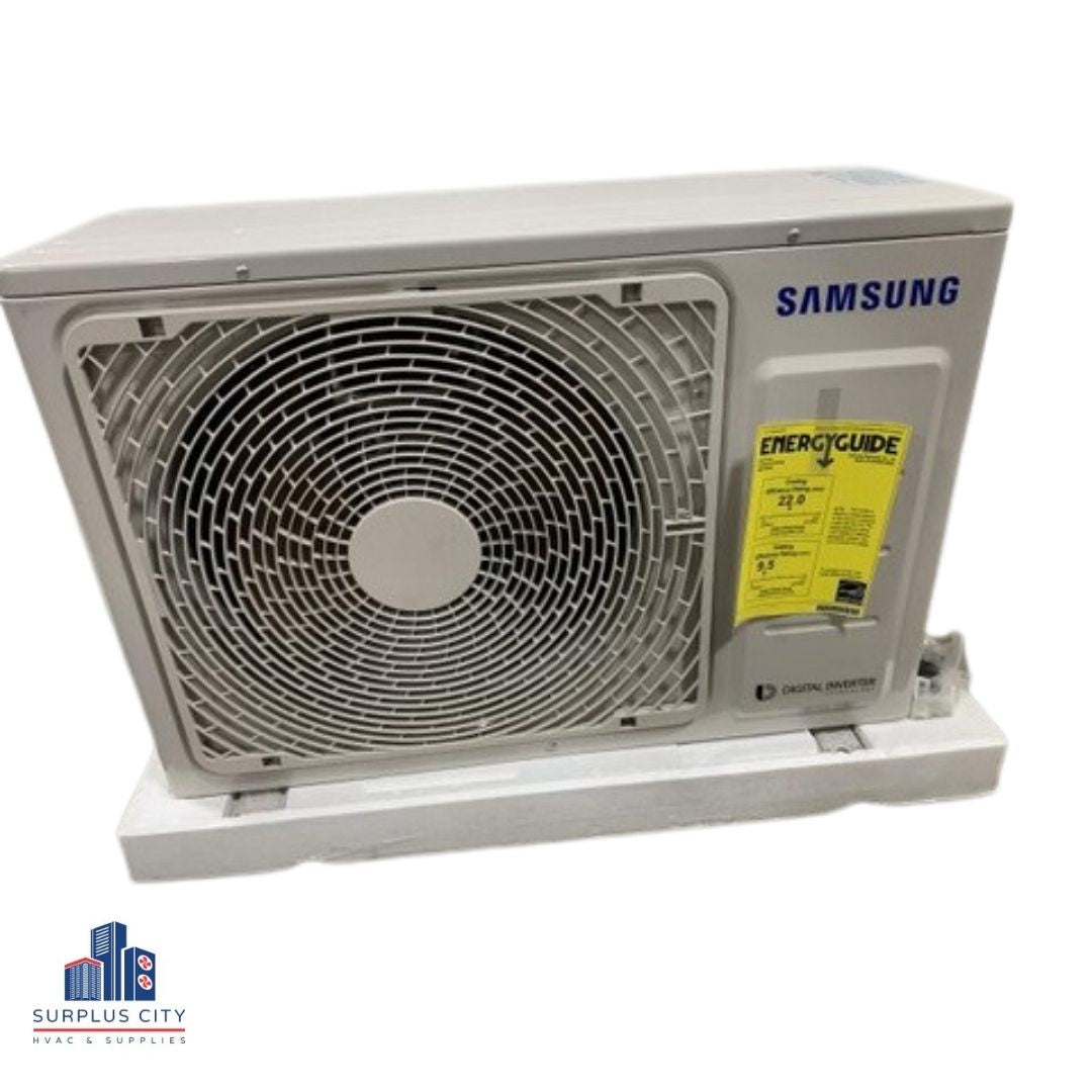 Unidad de bomba de calor minisplit para exteriores con inversor digital de 9000 Btu, 21 SEER 208-230/60/1 R-410A