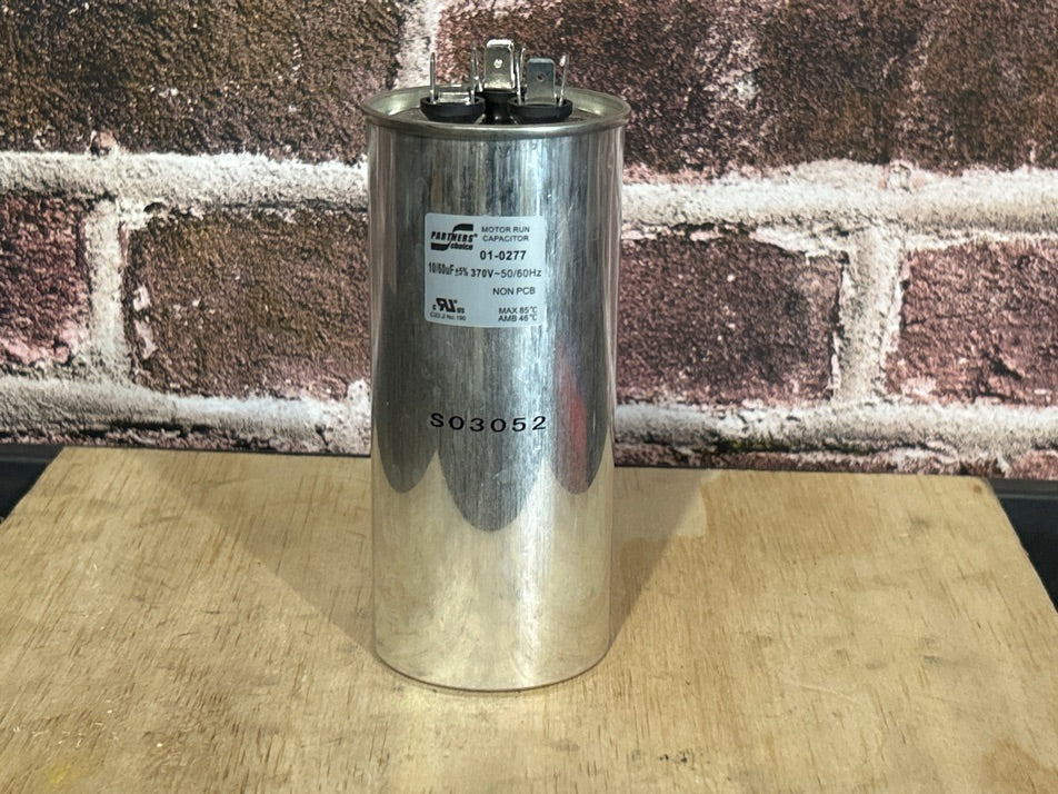 370 Vac, 60+10MFD 50/60 Hz, Round Capacitor