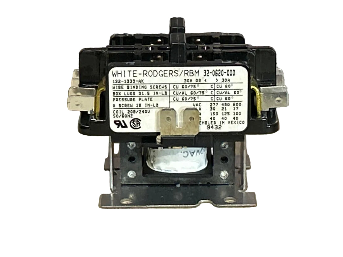 208/240 V, 50/60 Hz, 30 Amps 2 Pole Contactor