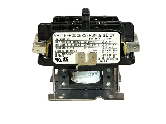208/240 V, 50/60 Hz, 30 Amps 2 Pole Contactor