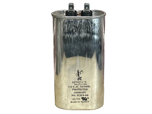 370 Vac, 50MFD 50/60 Hz, Oval Capacitor
