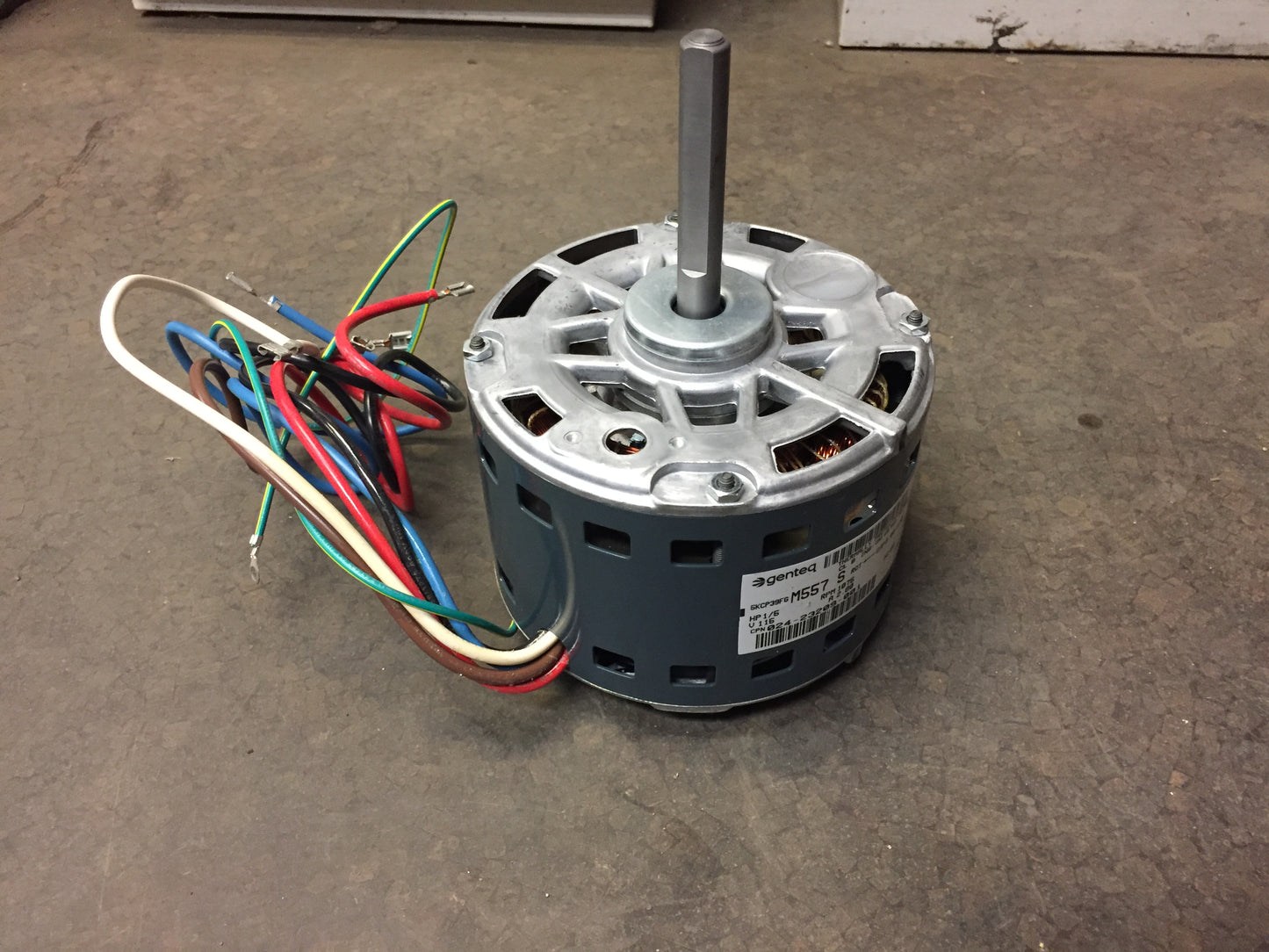 Motor soplador de 1/5 HP, 115/60/1, 1075/3 velocidades