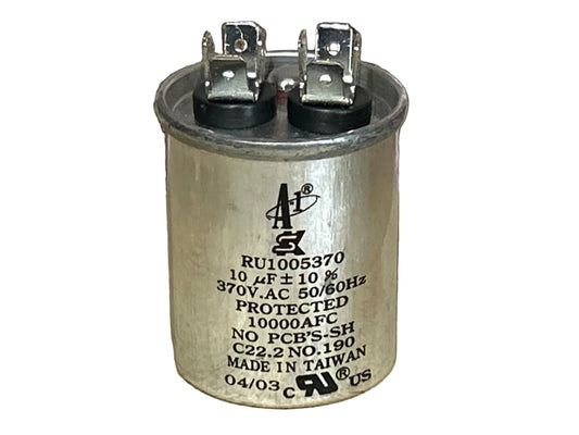370 Vac, 10MFD 50/60 Hz, Round Capacitor