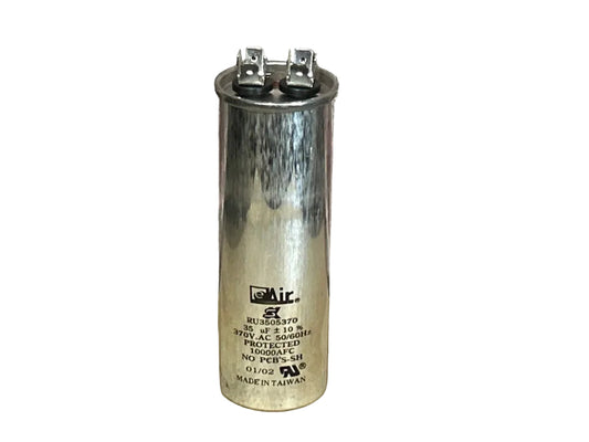 370 Vac, 35MFD 50/60 Hz, Round Capacitor