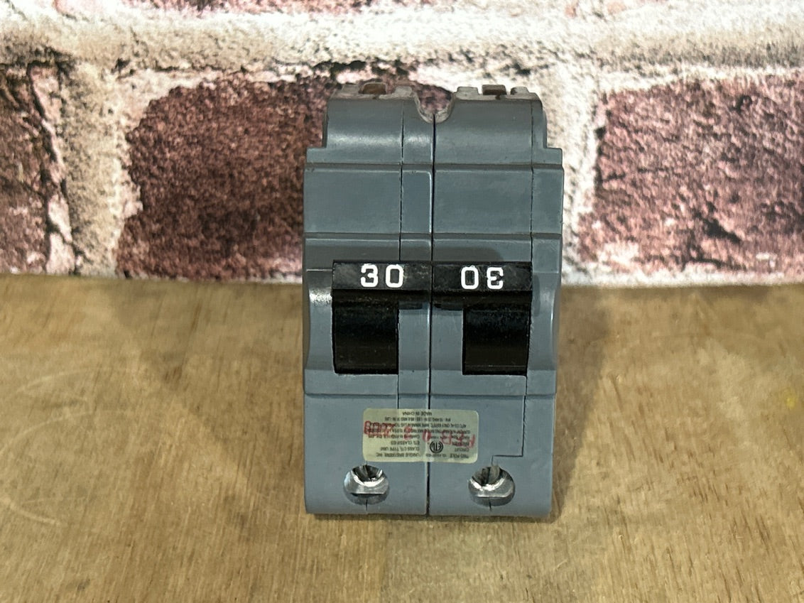 120/240V, 60Hz, 30A, 2 Pole Breaker