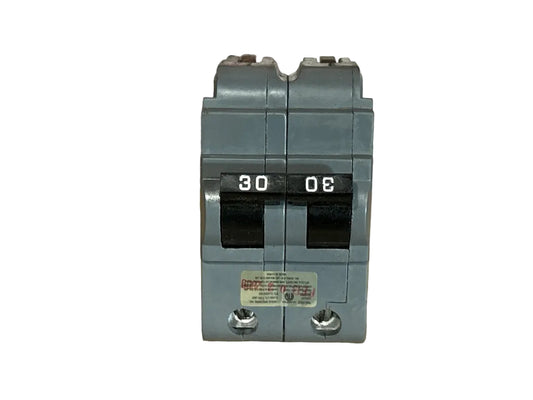 120/240V, 60Hz, 30A, 2 Pole Breaker