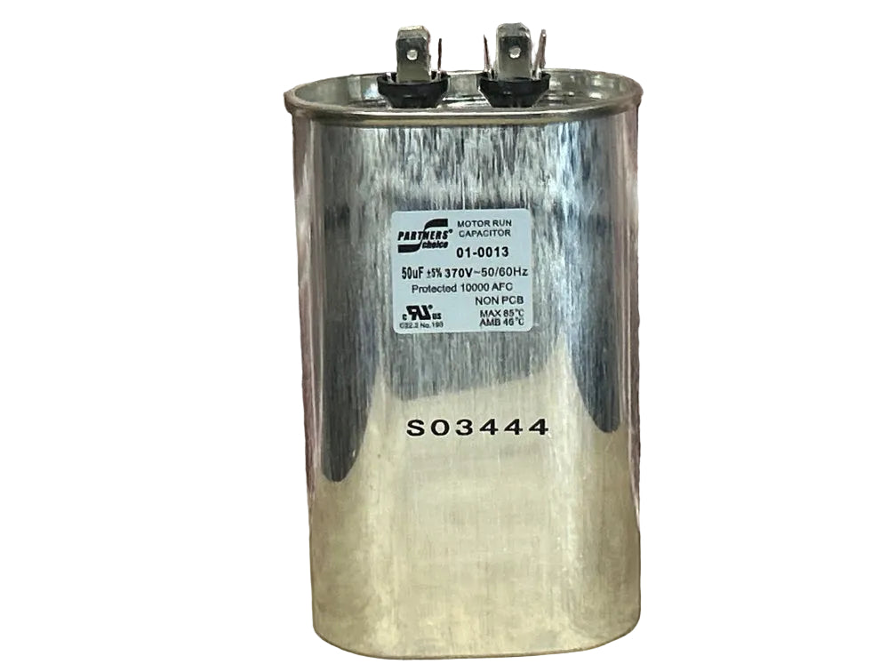 370 Vac, 50MFD 50/60 Hz, Oval Capacitor