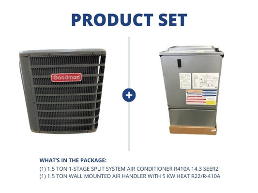 Ton SS AC 208-230/60/1 14 SEER and Ton Wall Mounted Air