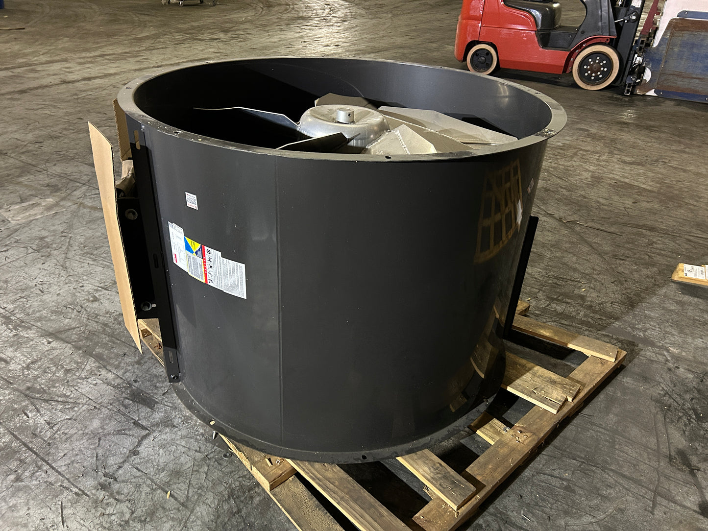 Ventilador axial tubular de 5 aspas accionado por correa de acero de 48 pulgadas (sin motor)