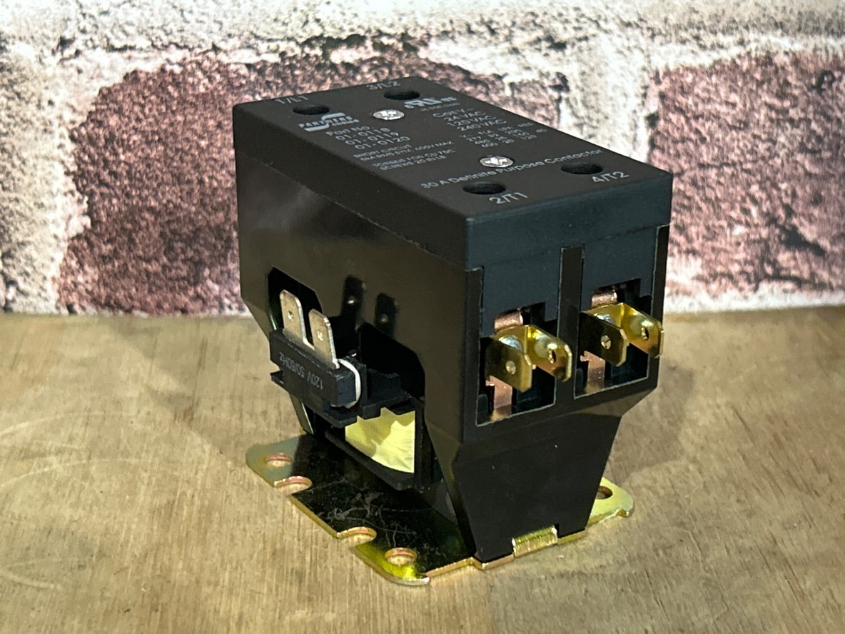 120 V, 50/60 Hz, 30 Amps 2 Pole Contactor
