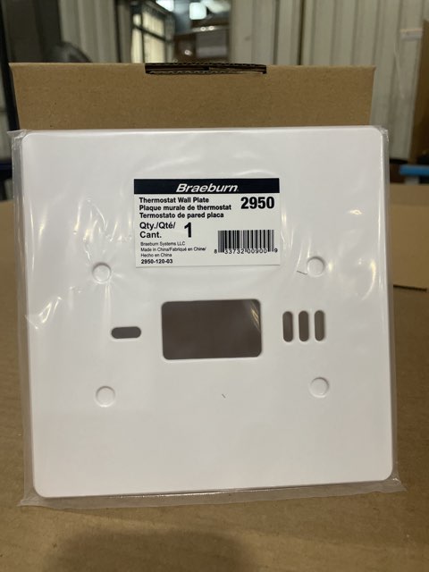 Thermostat Wall Plate, White